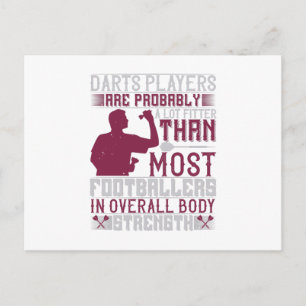 Carte Postale Darts - Les Joueurs De fléchettes Sont Plus Amères