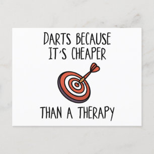Carte Postale Darts parce que