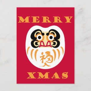 Carte Postale Daruma Claus
