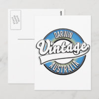 Darwin australie logo vintage