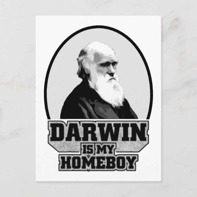 Carte Postale Darwin Est Mon Enfant (Devant)