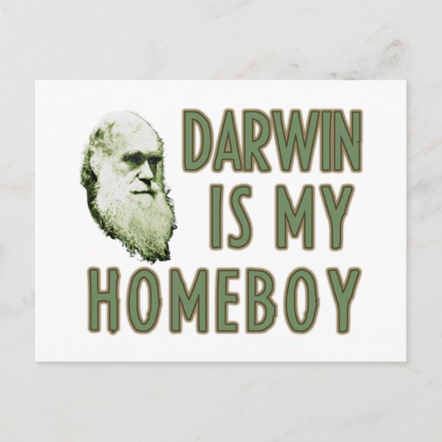 Carte Postale Darwin est mon garçon (Devant)