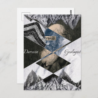 Carte postale Darwin était un géologue