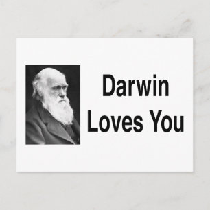 Carte Postale Darwin vous aime 2