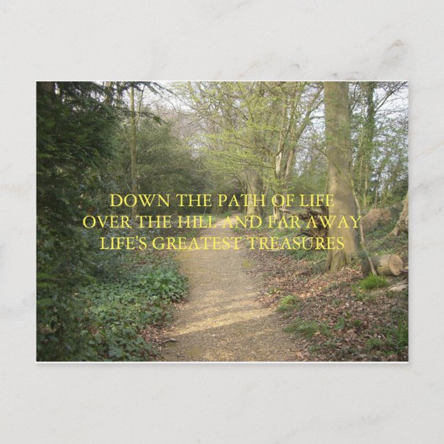 CARTE POSTALE DARWIN'S THINKING PATH HAIKU POSTCARD (Devant)