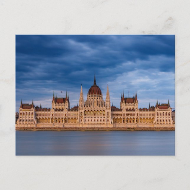 Carte Postale Das Parlamentsgebäude in Budapest an der Donau Pos (Devant)