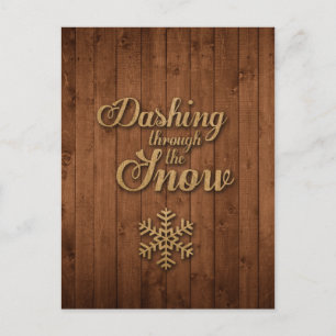 Carte Postale Dashing Through the Snow
