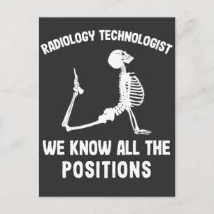 Carte Postale Date A Rad Tech Radiologue Skeleton Radiologie