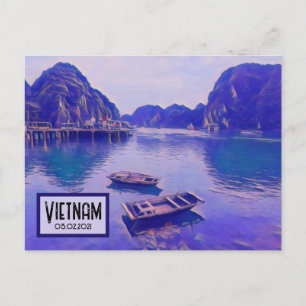 Carte postale Date personnalisable de Vietnam Ha L