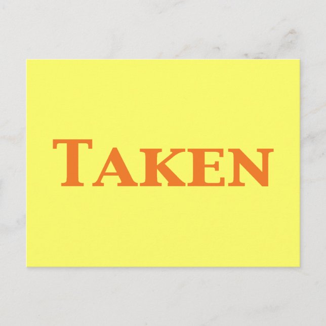 Carte Postale Dates uniques ou cadeaux pris (Devant)