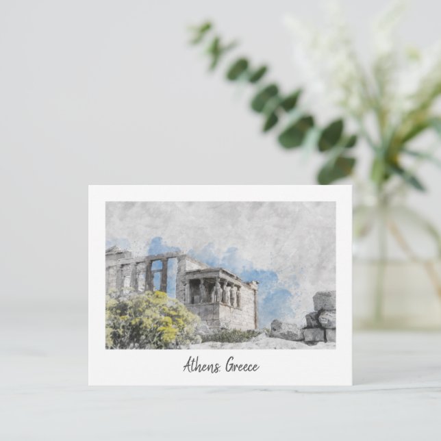 Carte postale d'Athènes Grèce – Voyage dans la vil (Debout devant)