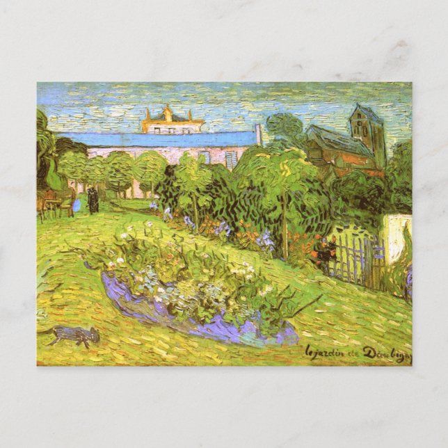 Carte Postale Daubigny's Garden Van Gogh Art (Devant)