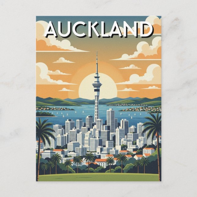 Carte postale d'Auckland Nouvelle-Zélande (Devant)
