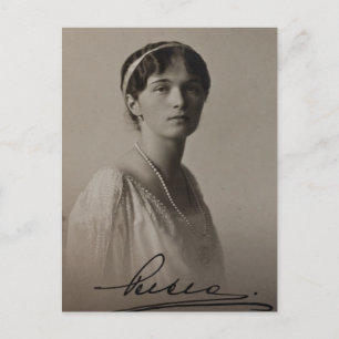 Carte Postale Daughter Tsar OLGA Romanov Russia #280