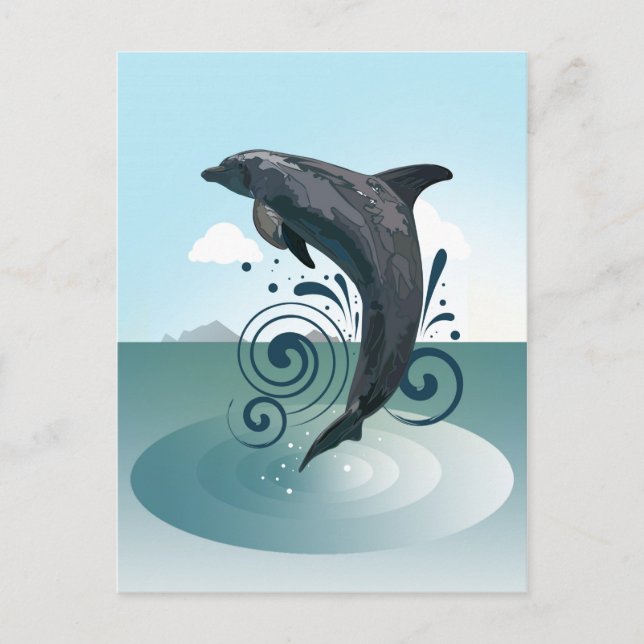 Carte Postale Dauphin (Devant)