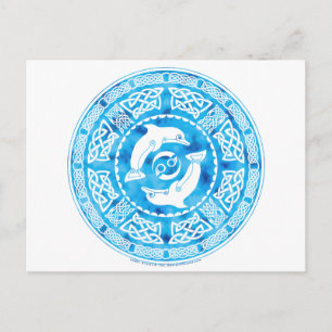 Carte Postale Dauphin celtique