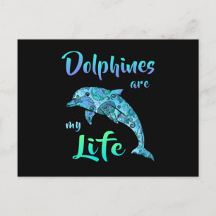 Carte Postale Dauphin Dauphins Océan Mer Poisson Animal Cadeau D