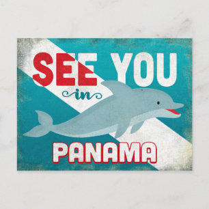 Carte Postale Dauphin de Panama - Voyage Rétro Vintage