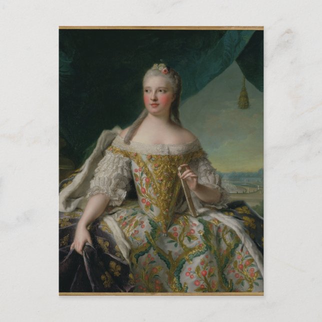 Carte Postale Dauphine Marie-Josephe de Saxe 1751 (Devant)