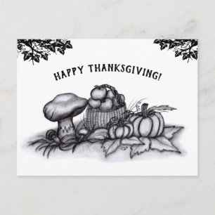 Carte postale d'automne, Joyeux Thanksgiving!
