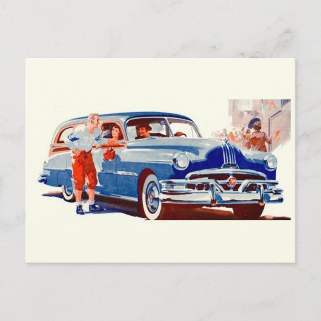 Carte postale d'automobile classique (Devant)