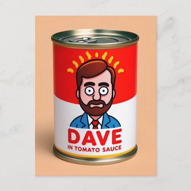Carte Postale Dave dans la sauce tomate (Devant)
