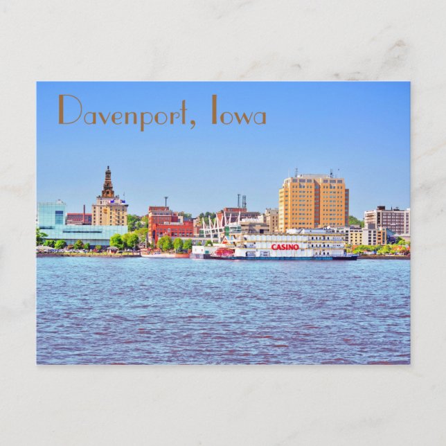 Carte Postale Davenport, Iowa, États-Unis (Devant)