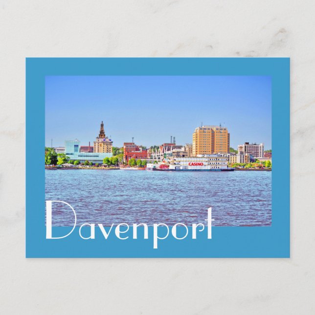 Carte Postale Davenport, Iowa, États-Unis (Devant)