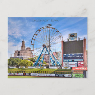 Carte postale Davenport Iowa Skyline