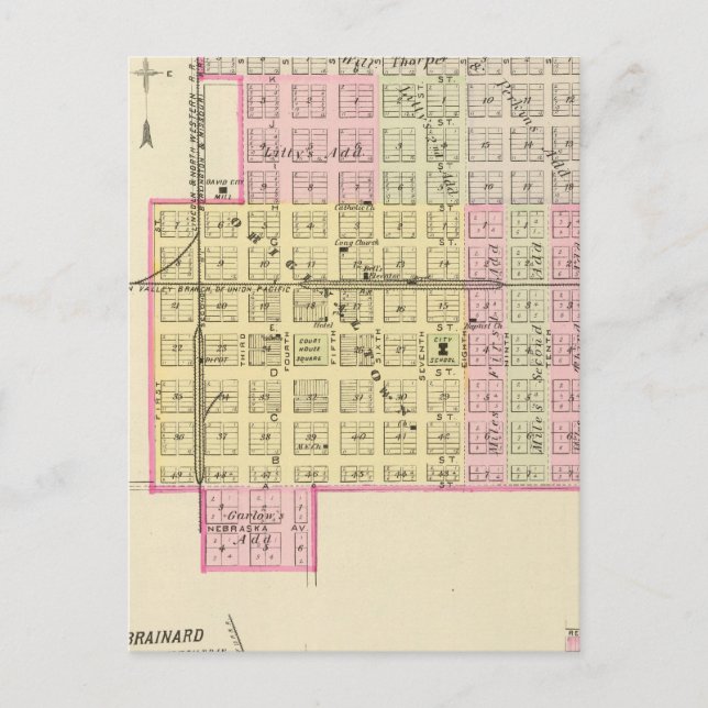 Carte Postale David City, Nebraska (Devant)