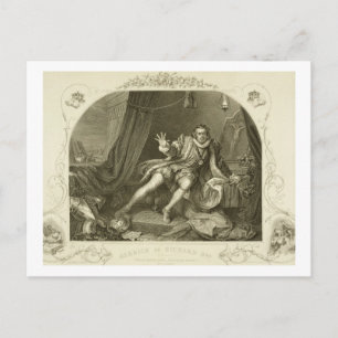 Carte Postale David Garrick (1717-79) as Richard III, Act V Scen