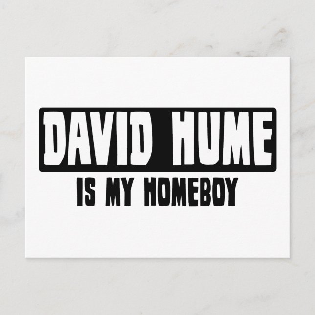 Carte Postale David Hume est mon garçon (Devant)