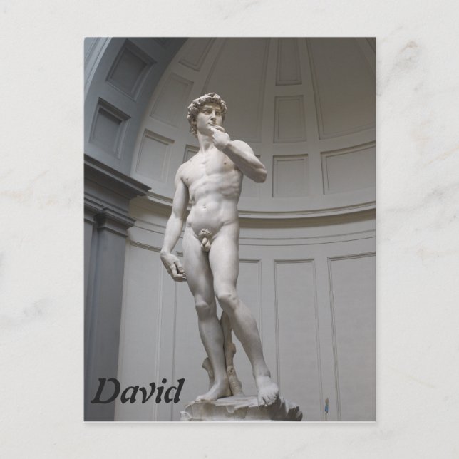 Carte Postale David par Michelangelo- Florence (Devant)