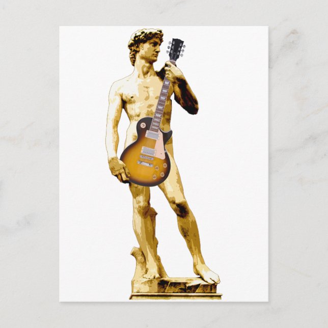 Carte Postale David with Guitar (Devant)