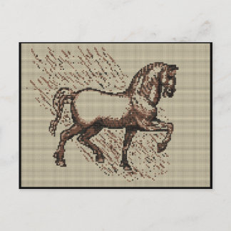 CARTE POSTALE DAVINCI HORSE