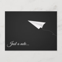 Carte Postale D'Avion En Papier