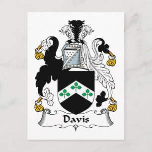 Carte Postale Davis Family Crest