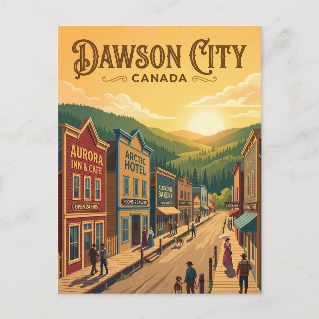 Carte Postale Dawson City Canada (Devant)
