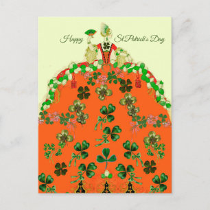 Carte Postale DAY ORANGE ET SHAMROCK St. Patricks