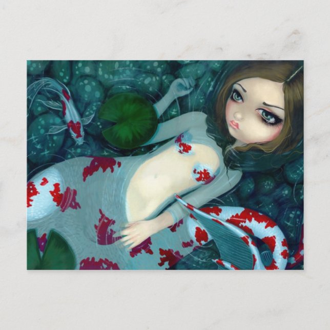 Carte postale "Daydredreaming Koi Mermaid" (Devant)