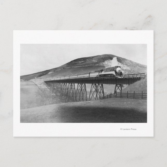 Carte Postale Daylight Limited Railroad au-dessus de Tressel (Devant)