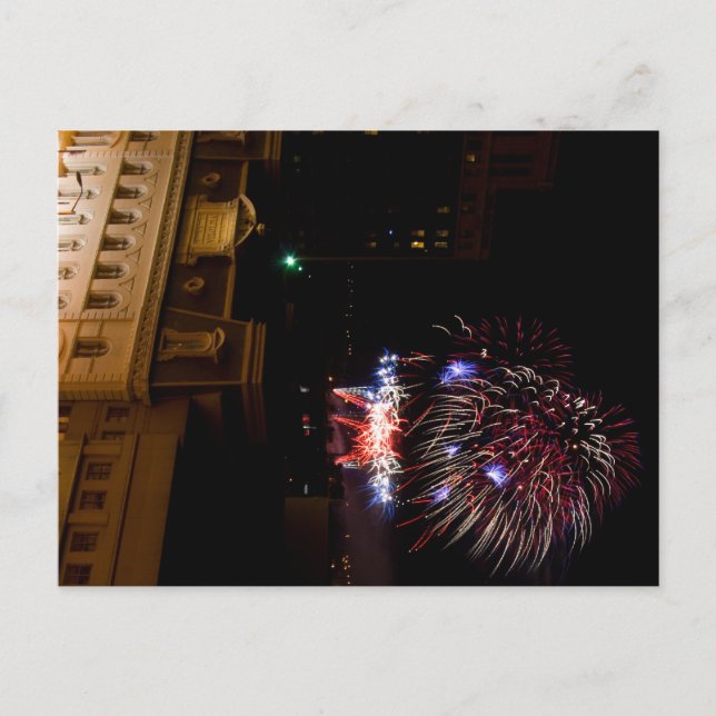 Carte postale : Dayton Fireworks (rouge, blanc et  (Devant)