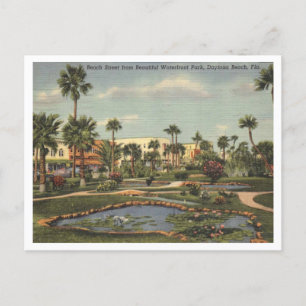 Carte Postale Daytona Beach FL, Beach Street View, 1950 Inspiré