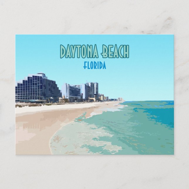 Carte Postale Daytona Beach Florida Vintage (Devant)