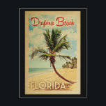 Carte Postale Daytona Beach Palm Tree Vintage voyage<br><div class="desc">Cet hôtel offre une piscine extérieure et un centre de fitness. Il dispose d'un palmier incurvé sur une plage de sable avec l'océan sous un ciel bleu nuageux.</div>