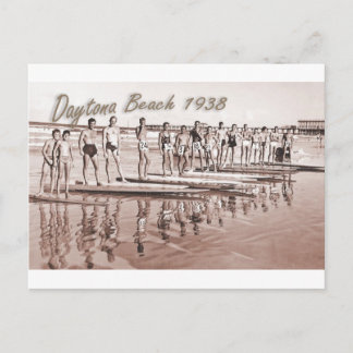 Carte Postale Daytona Beach Surf Vintage Photo du groupe