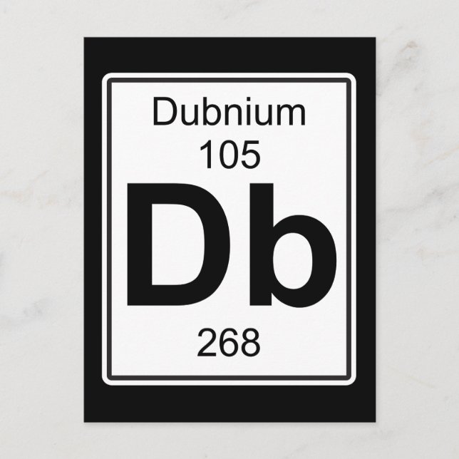 Carte Postale Db - Dubnium (Devant)