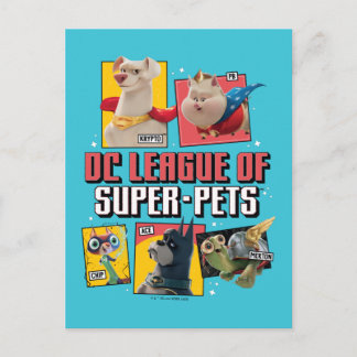 Carte Postale DC League of Super-Pets Character Panels