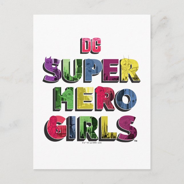 Carte Postale DC Super Hero Girls City Letters (Devant)
