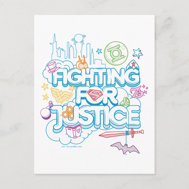 Carte Postale DC Super Hero Girls : Combattre pour la justice (Devant)